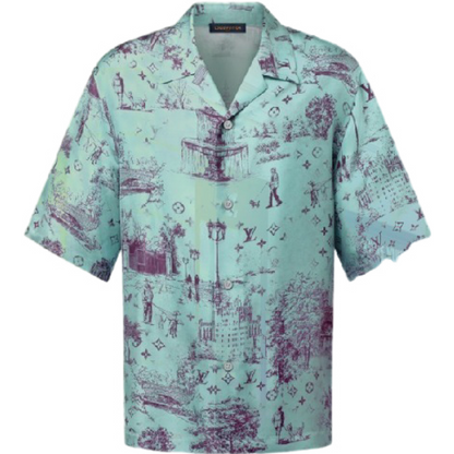 Ensemble lv  Printed Silk Chemise