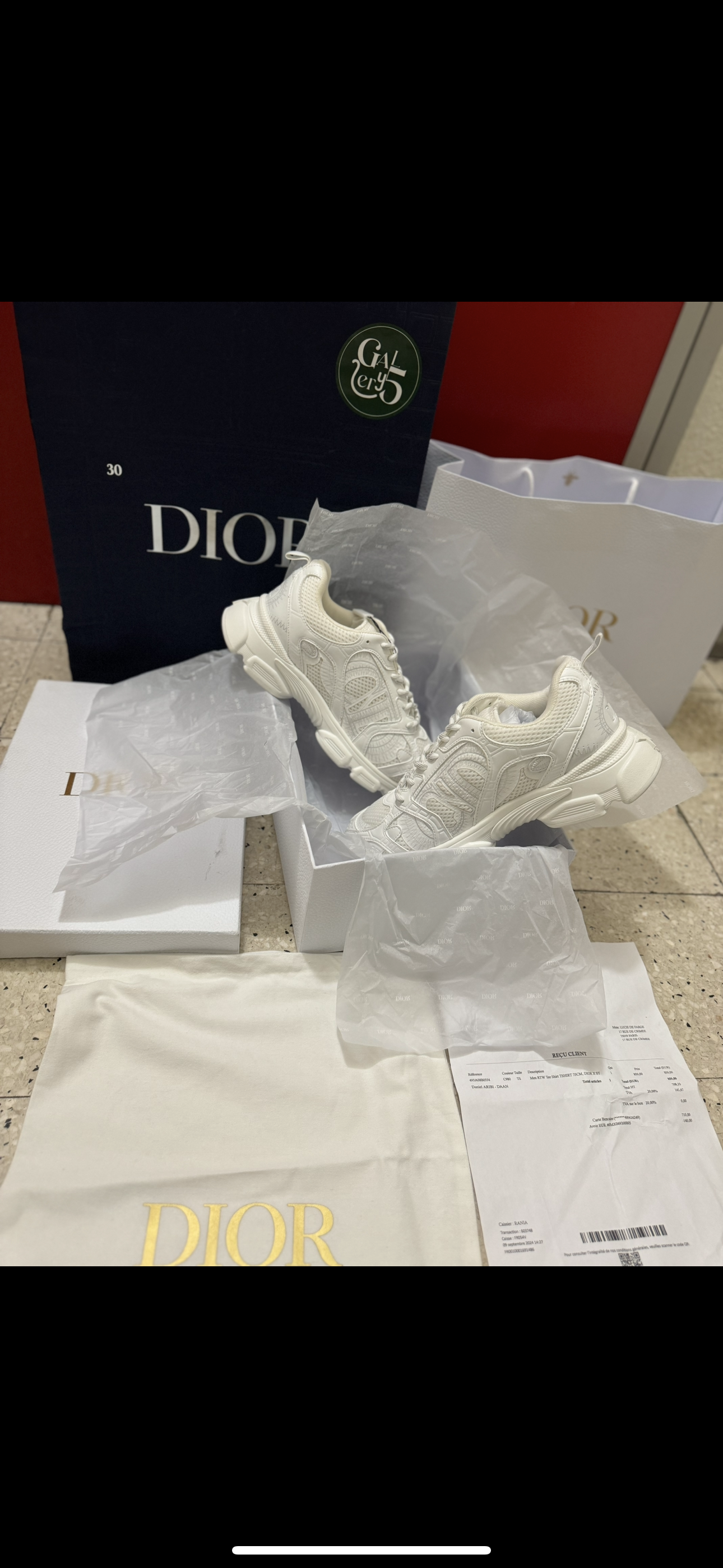SNEAKERS CD CHRONO FACTURE PACKAGING COMPLET