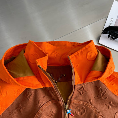 Veste en jean marron lv monogram 10/10