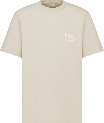 T-shirt Cd Charm, coupe relax Jersey de coton beige
