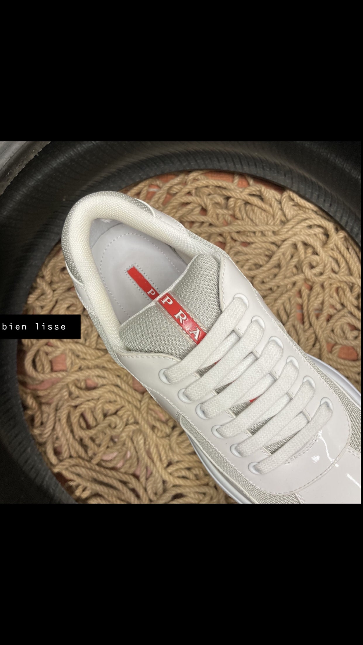 Sneakers Prd America ´ s Cup  tissu bike lisse white