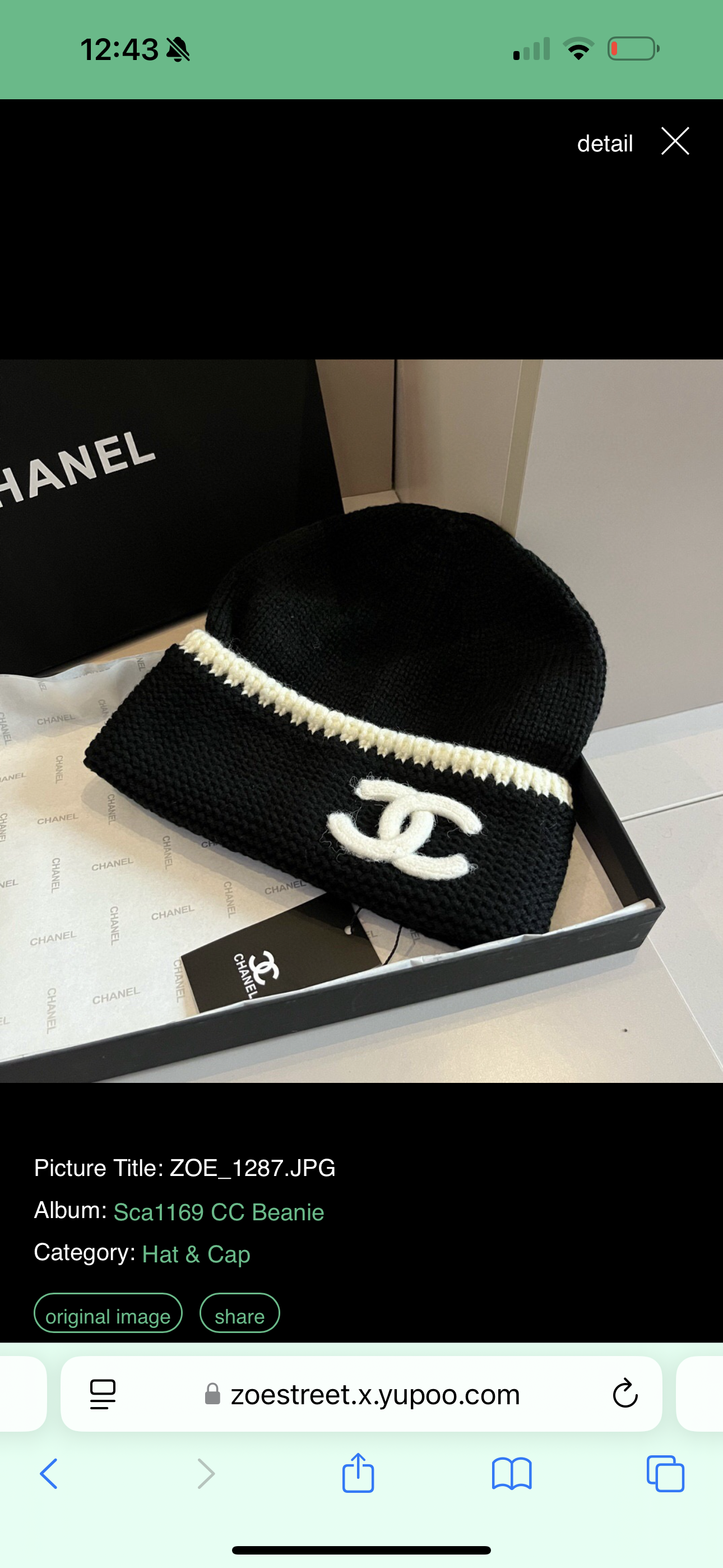 Bonnet Chnl Cashemire