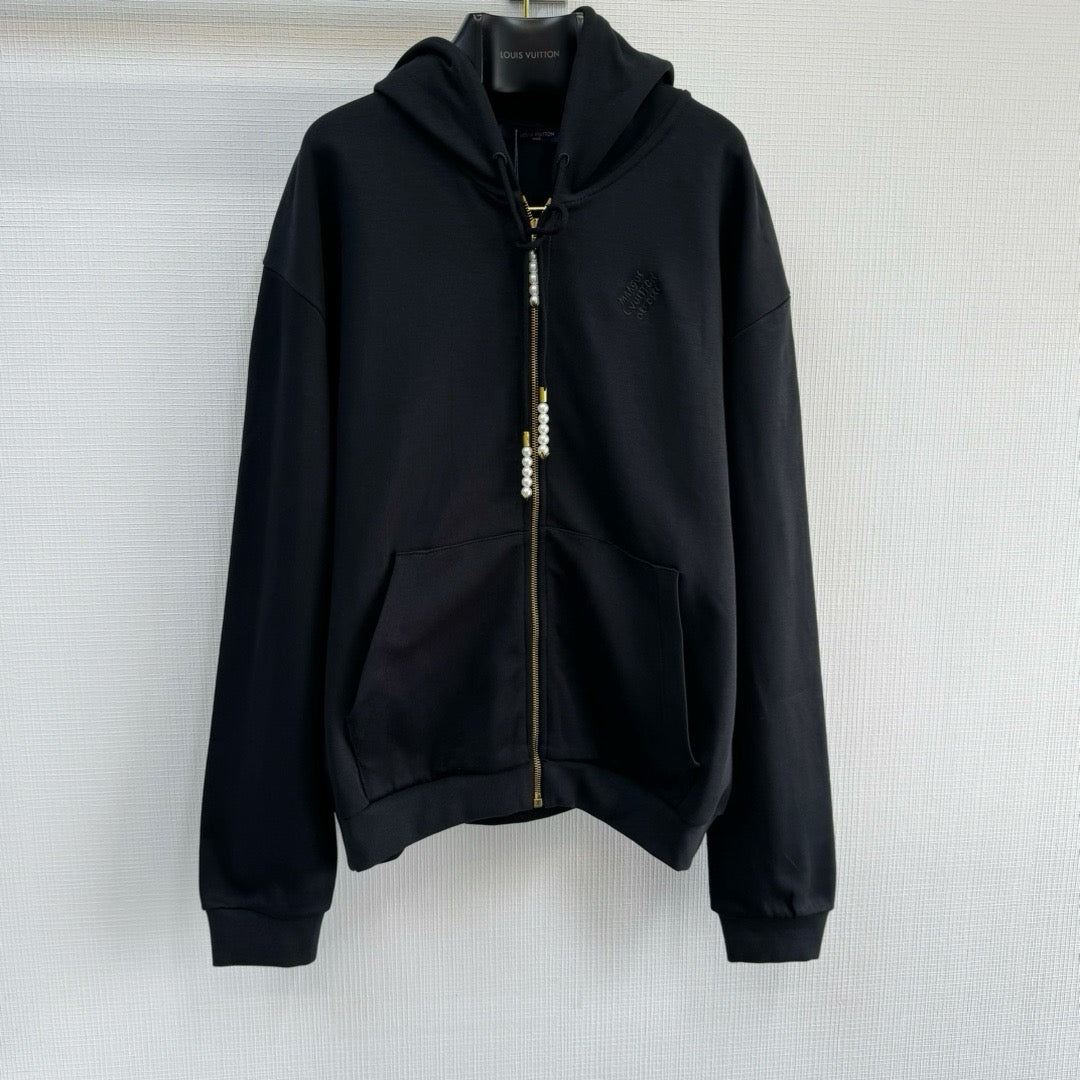 Sweatshirt mit LV-Jersey-Stickerei