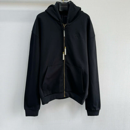 Sweatshirt mit LV-Jersey-Stickerei