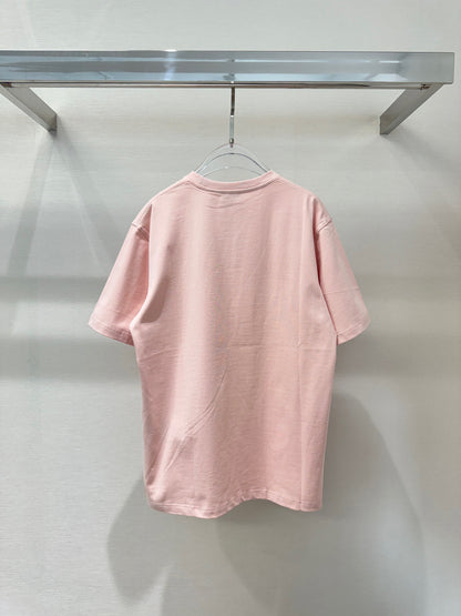 T-shirt CD Icon, coupe relax rose