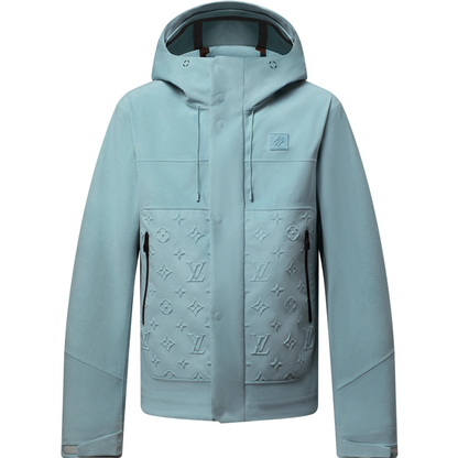 Veste imperméable en velours technique lv