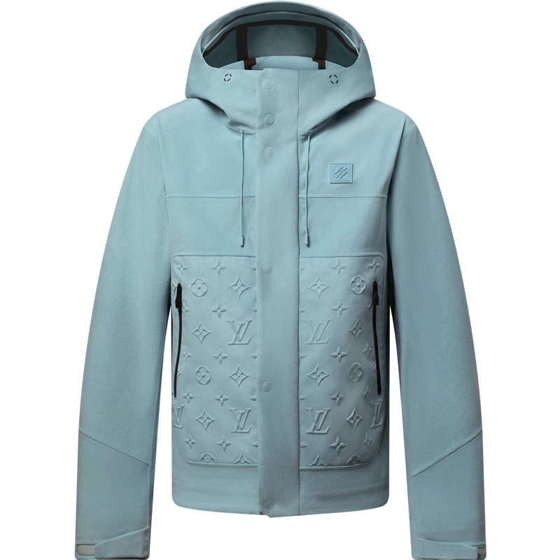 Veste imperméable en velours technique lv