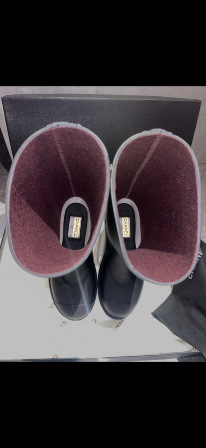 Bottes Chnl noir FEMME 10/10 ⚡️📦🚚