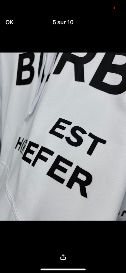 Sweat brb blanc facture