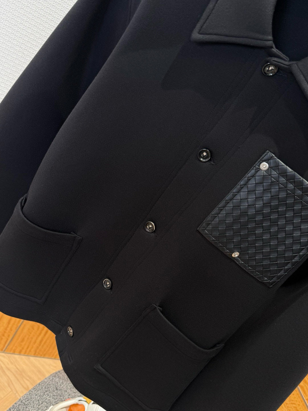 Veste utilitaire en laine et cachemire Loew