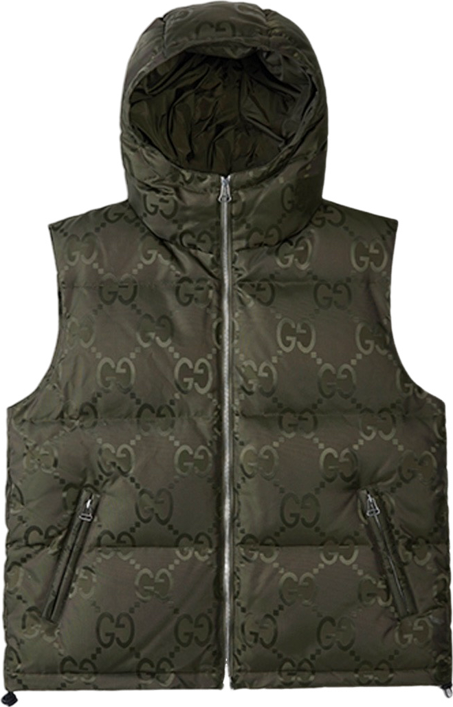 Veste GG jumbo sans manche  kaki