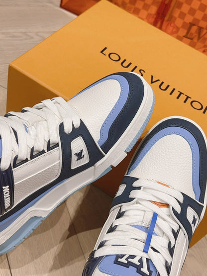 Sneakers Lv Trainers bleu facture