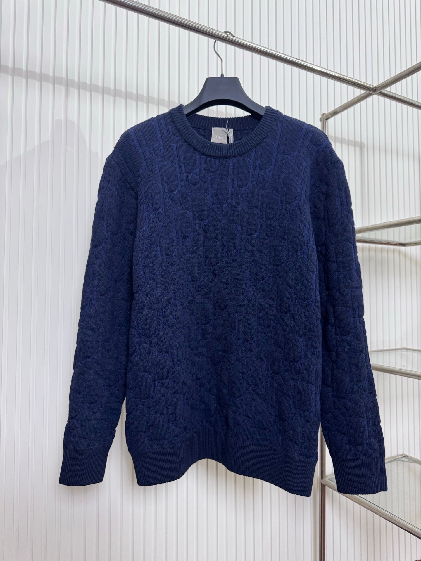 Pull Cd oblique  ecru bleu