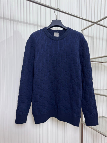 Pull Cd oblique  ecru bleu