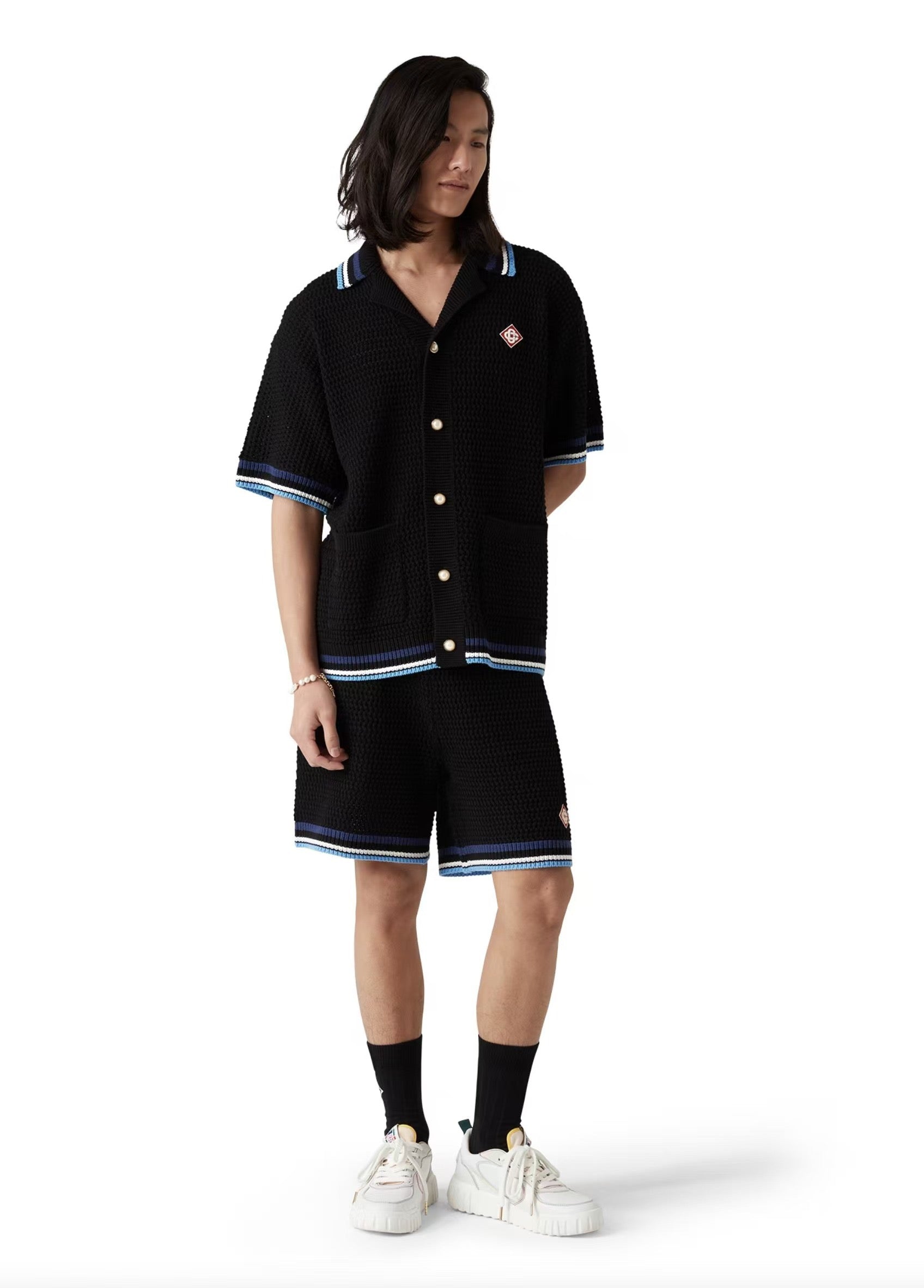 Gothic crochet shirt casa ensemble