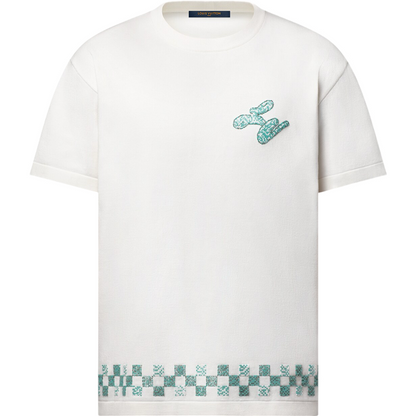 Tee-shirt lv manches courtes ornementé