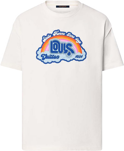 Tee-shirt  Lv Rainbow Printed T-shirt