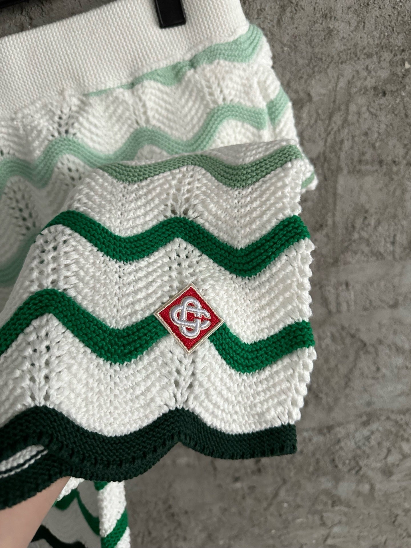 Casab Wavy Gradient Pattern Shorts