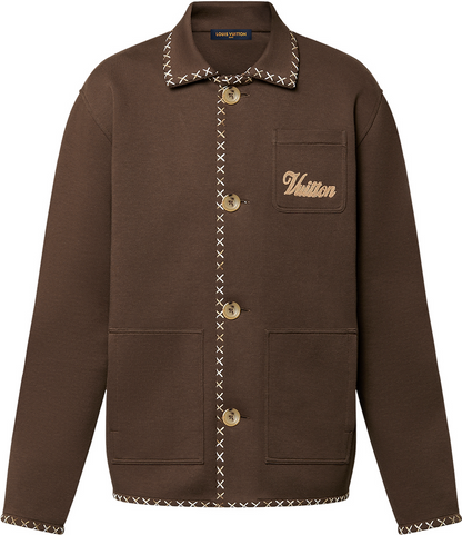 Blouson workwear brodé en coton