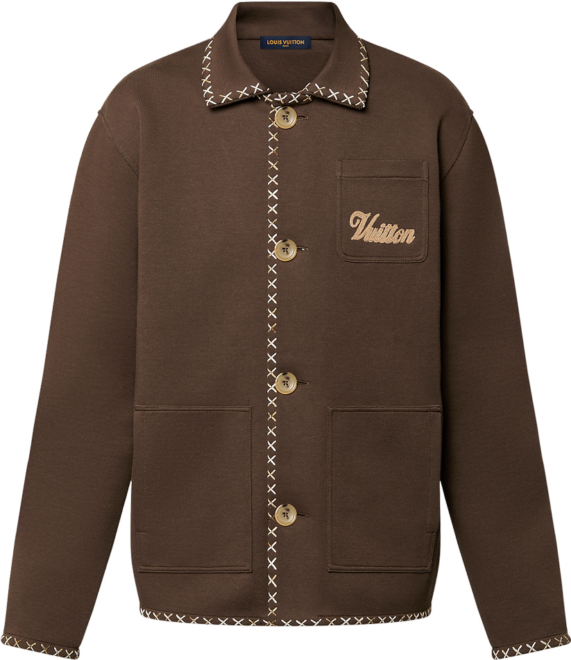 Blouson workwear brodé en coton