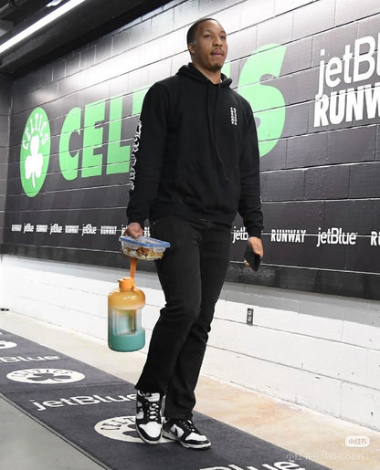 Chrome Hrts Vertical Logo Sweat à capuche Noir