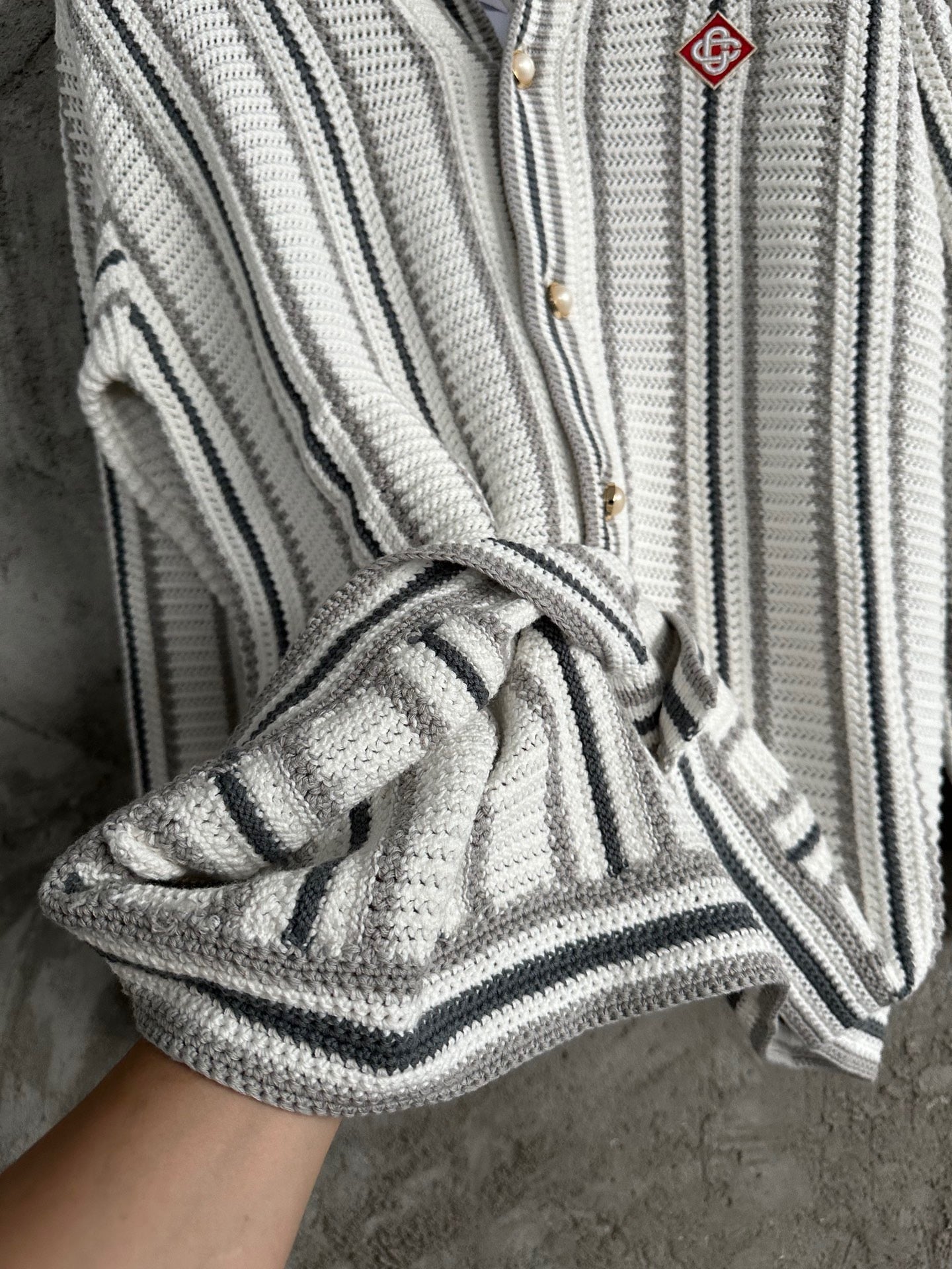 Chemise Casablanca cardigan en crochet