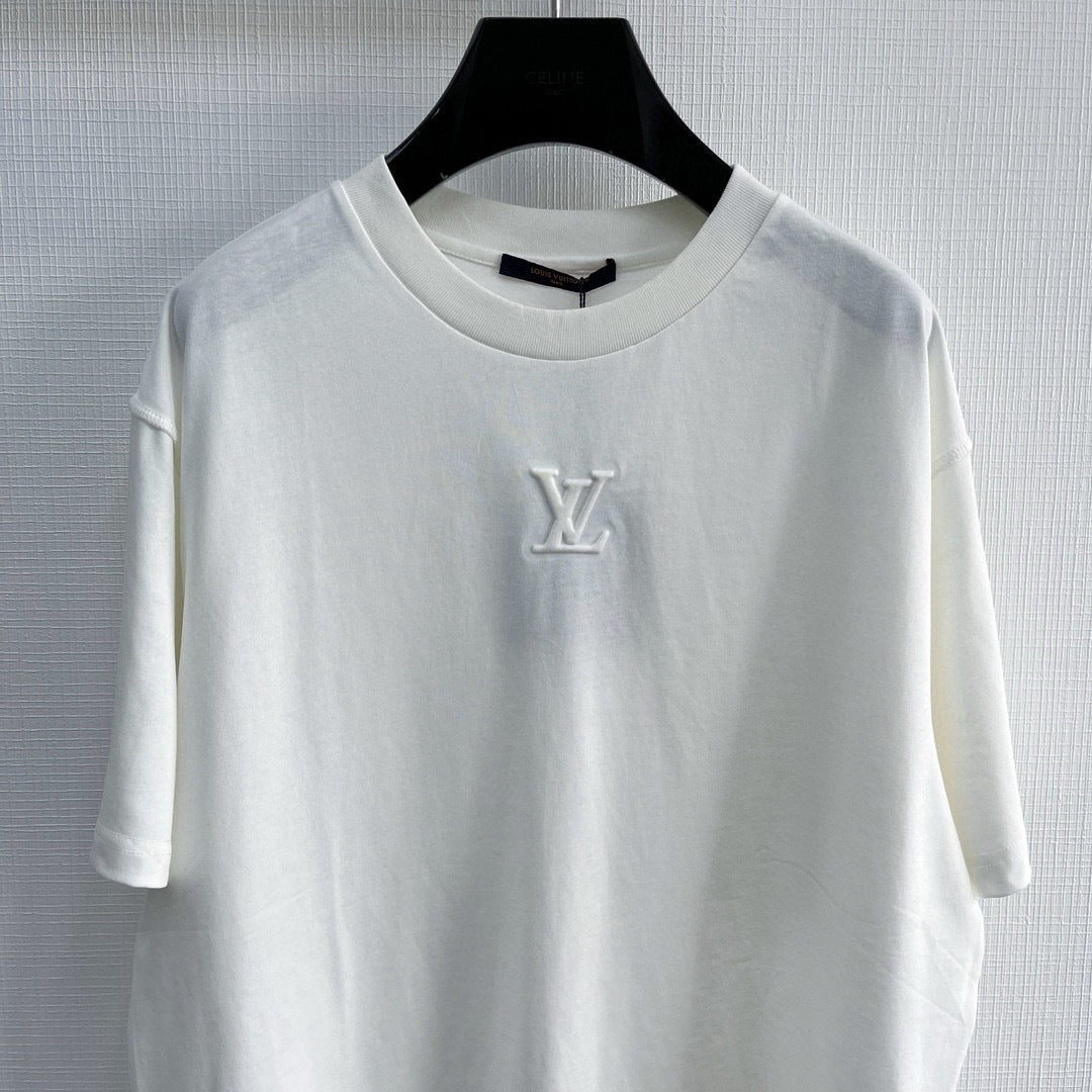 T shirt  broderie Lv blanc 10/10