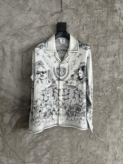 Chemise Casa manches longues tattoo