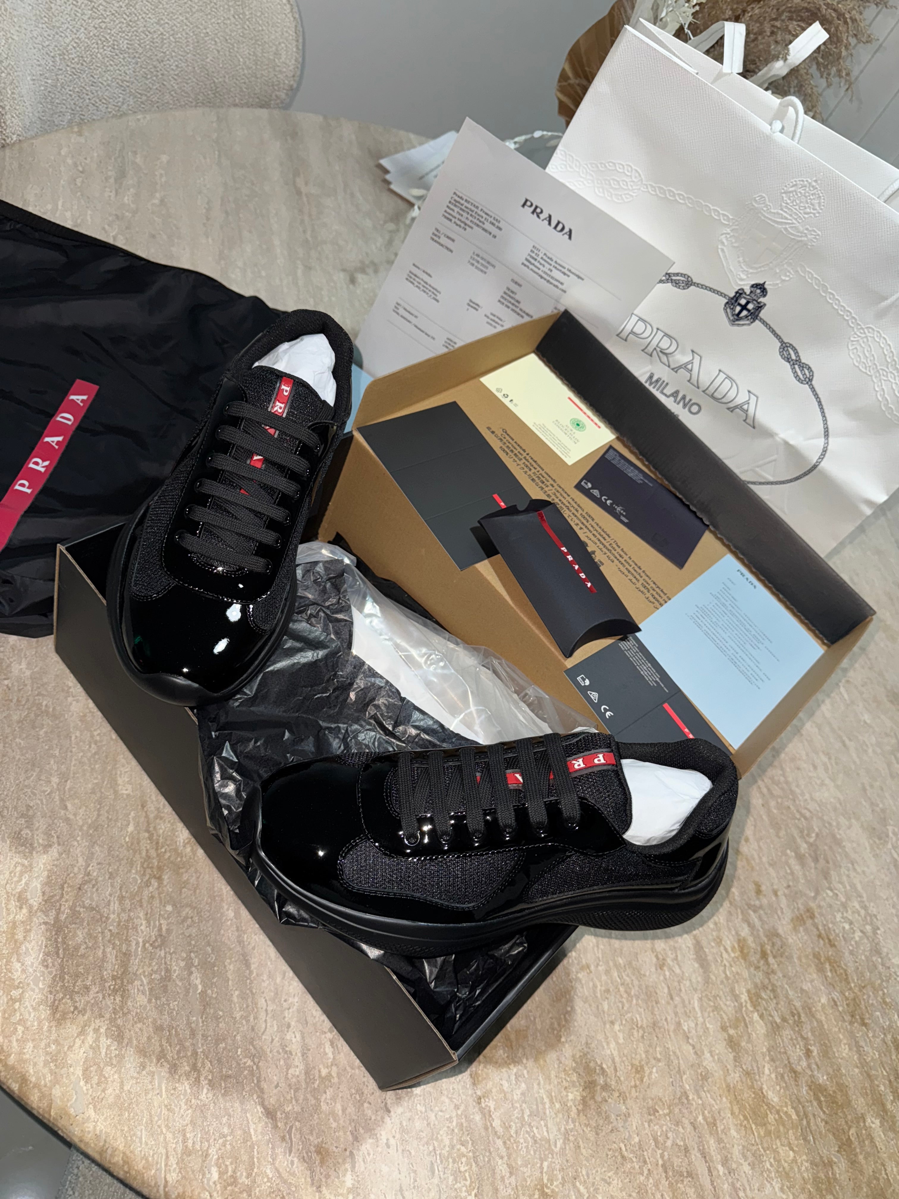 Sneakers Prd America ´ s Cup  tissu bike lisse black 10/10 V3S