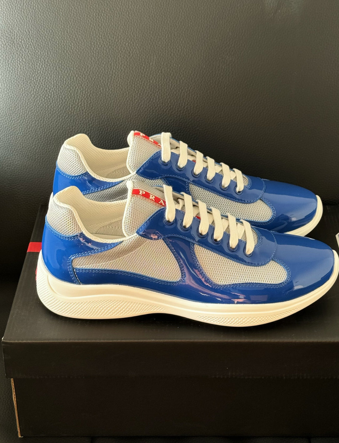 Sneakers Prd America ´ s Cup  bleu foncée   tissu bike lisse 10/10 V3S