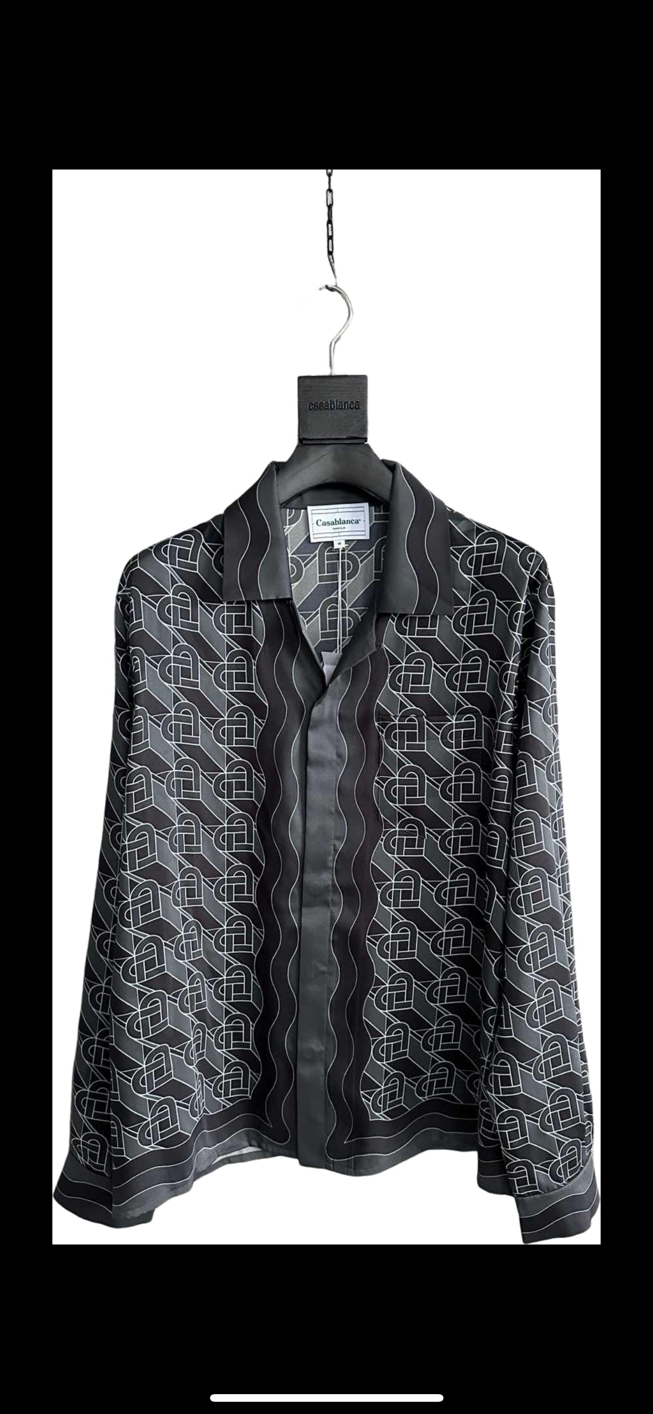 Casa B black silk shirt/pants