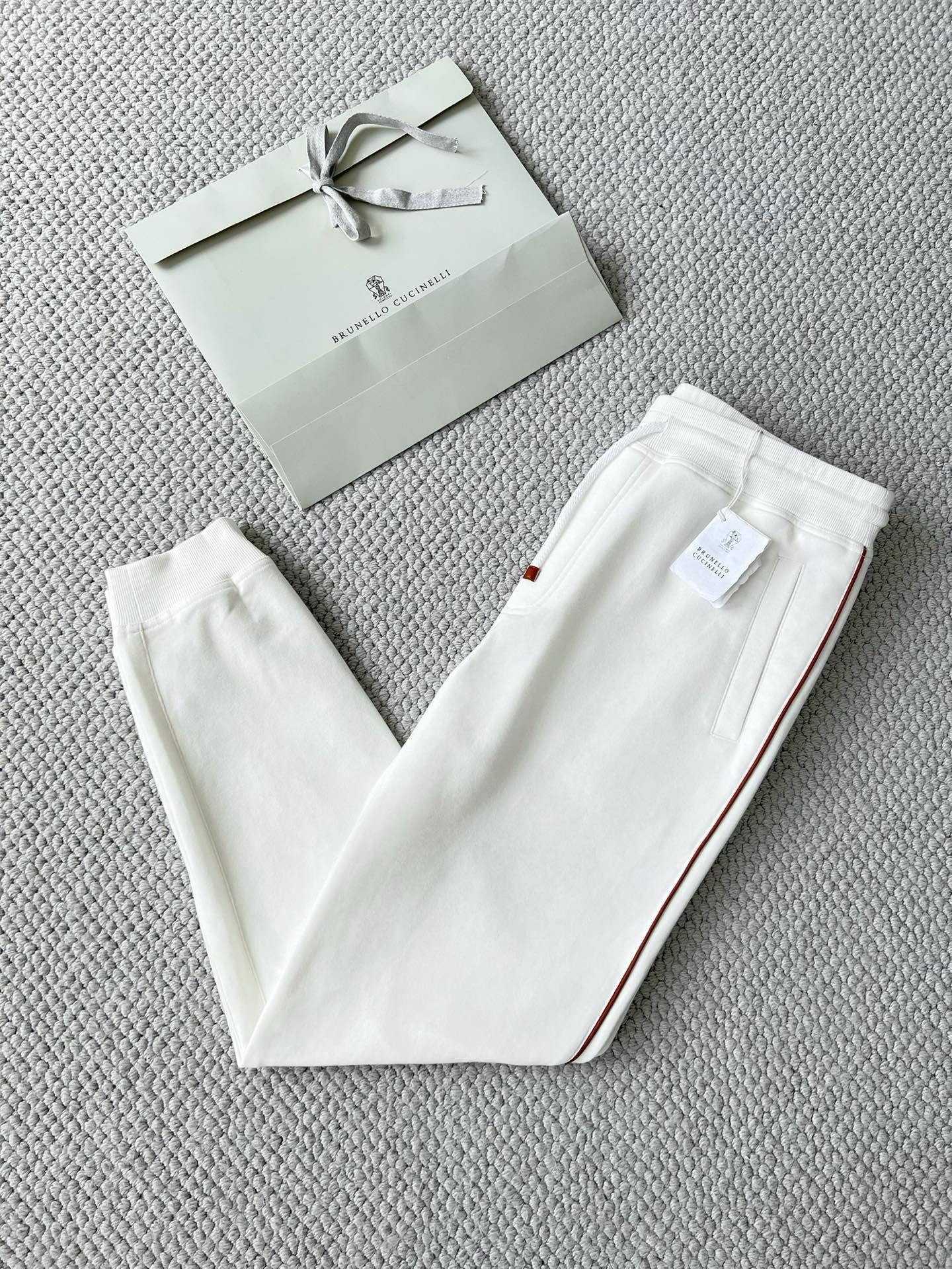 BRUNELLO CUCI Techno Cotton Zip-up Hoodie In White
