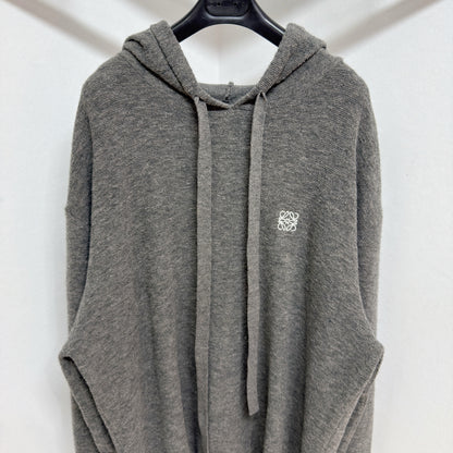 Sweat à capuche en laine Loew gris 10/10