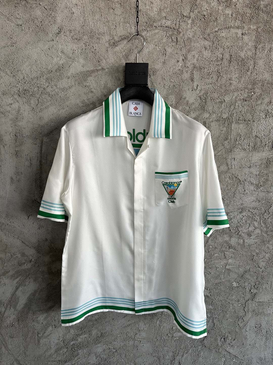 METAPHYSICAL TENNIS ICON SHORT SLEEVE SILK SHIRT ensemble