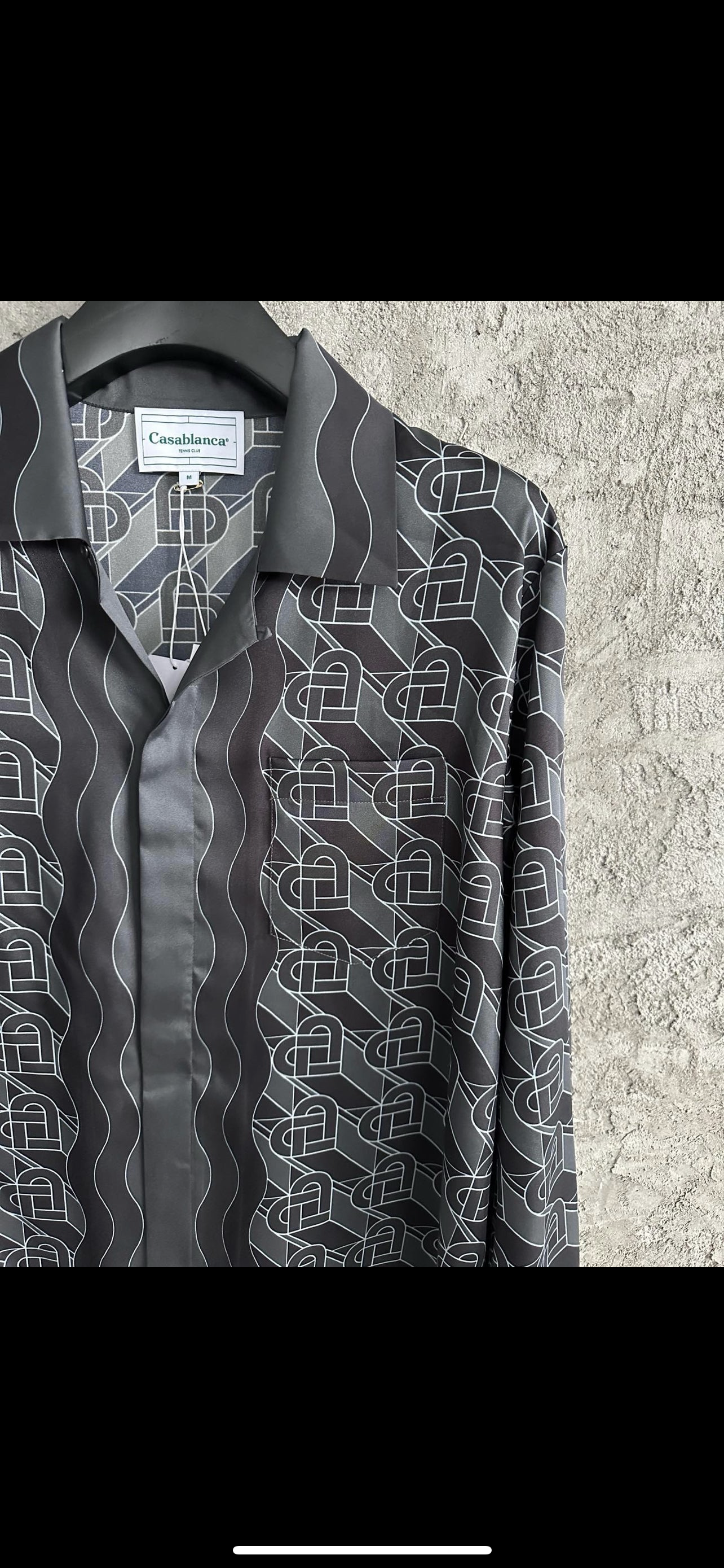 Casa B black silk shirt/pants