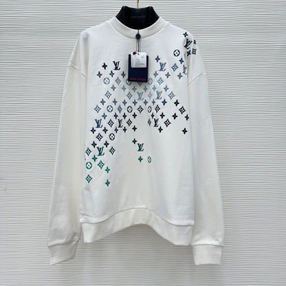 Sweat brodé en coton lv
