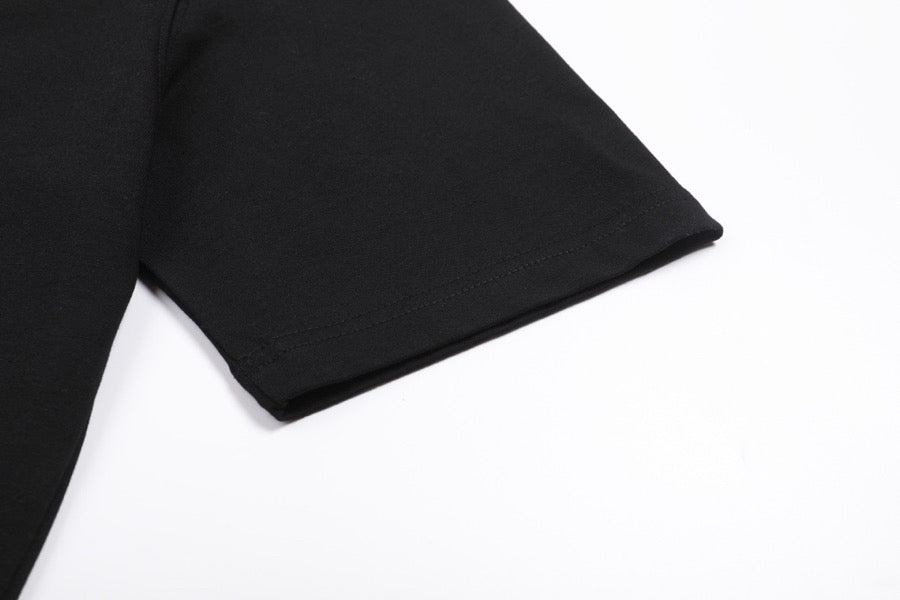 T-shirt noir  à petit logo ami de cœur noir