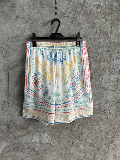 CHEMISE CASA CUBAN COLLAR SILK ENSEMBLE