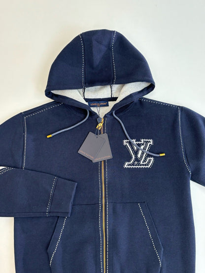 Sweat capuche motif Zippee Intarsia Lv 10/10 📦⚡️🚚 bleu nuit