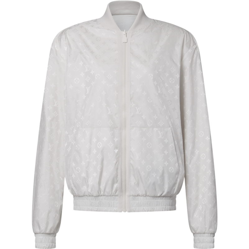 Bomber léger réversible Monogram blanc lv