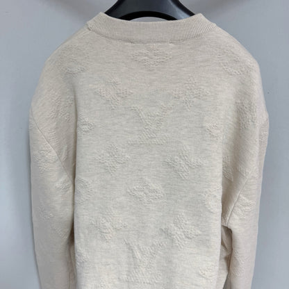 Pull Lv embossé Monogram beige