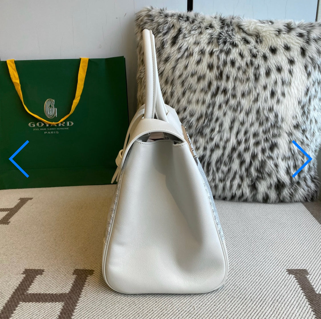 Sac cabas Saigon white facture