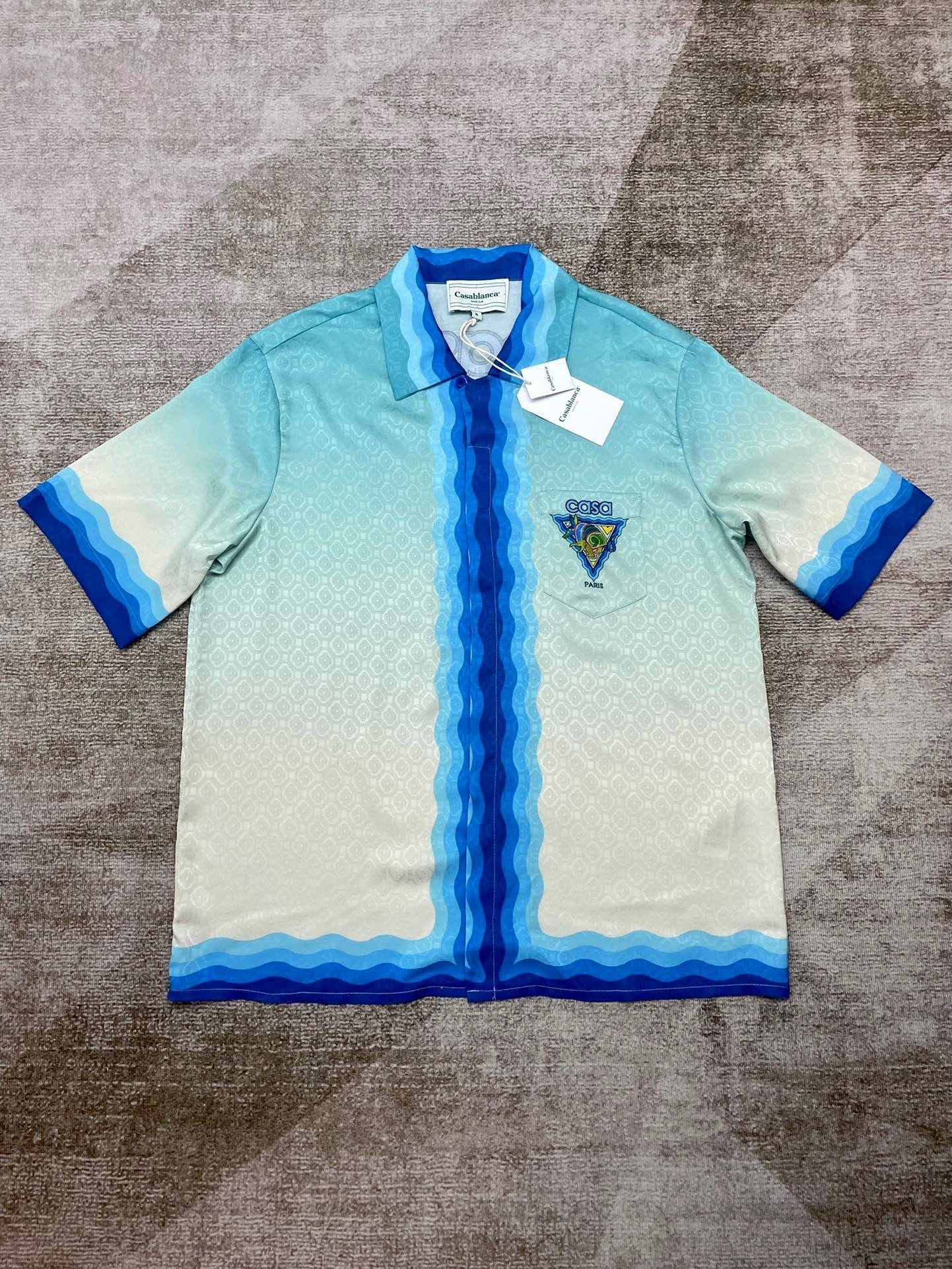 Chemise casa Bleu azur