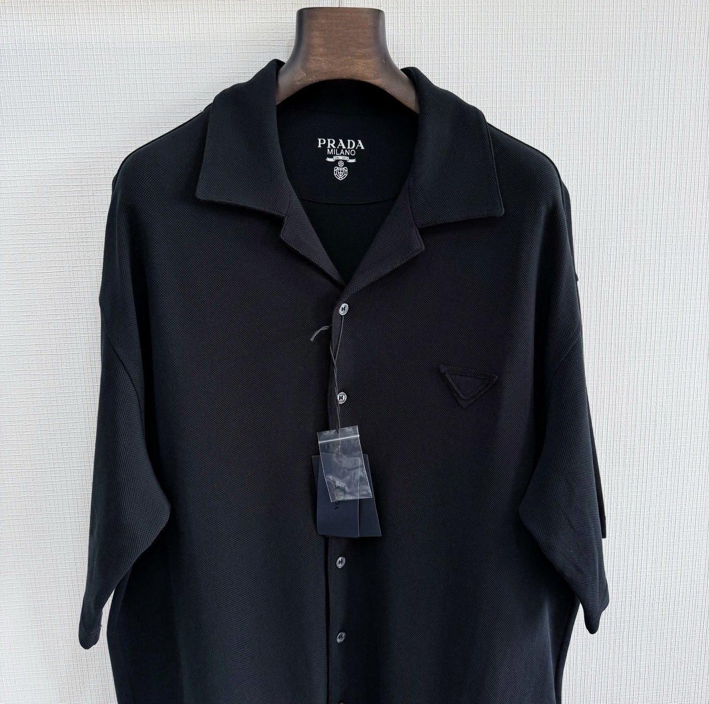 Chemise piquée coton prd noir