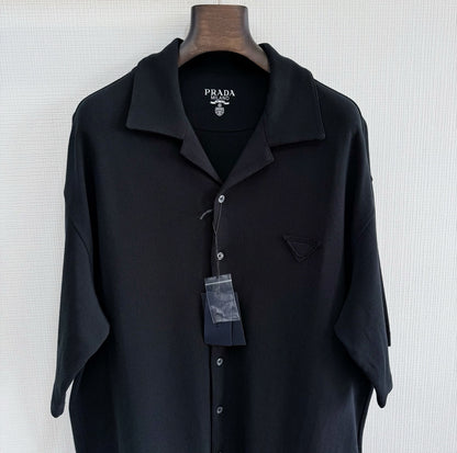 Chemise piquée coton prd noir