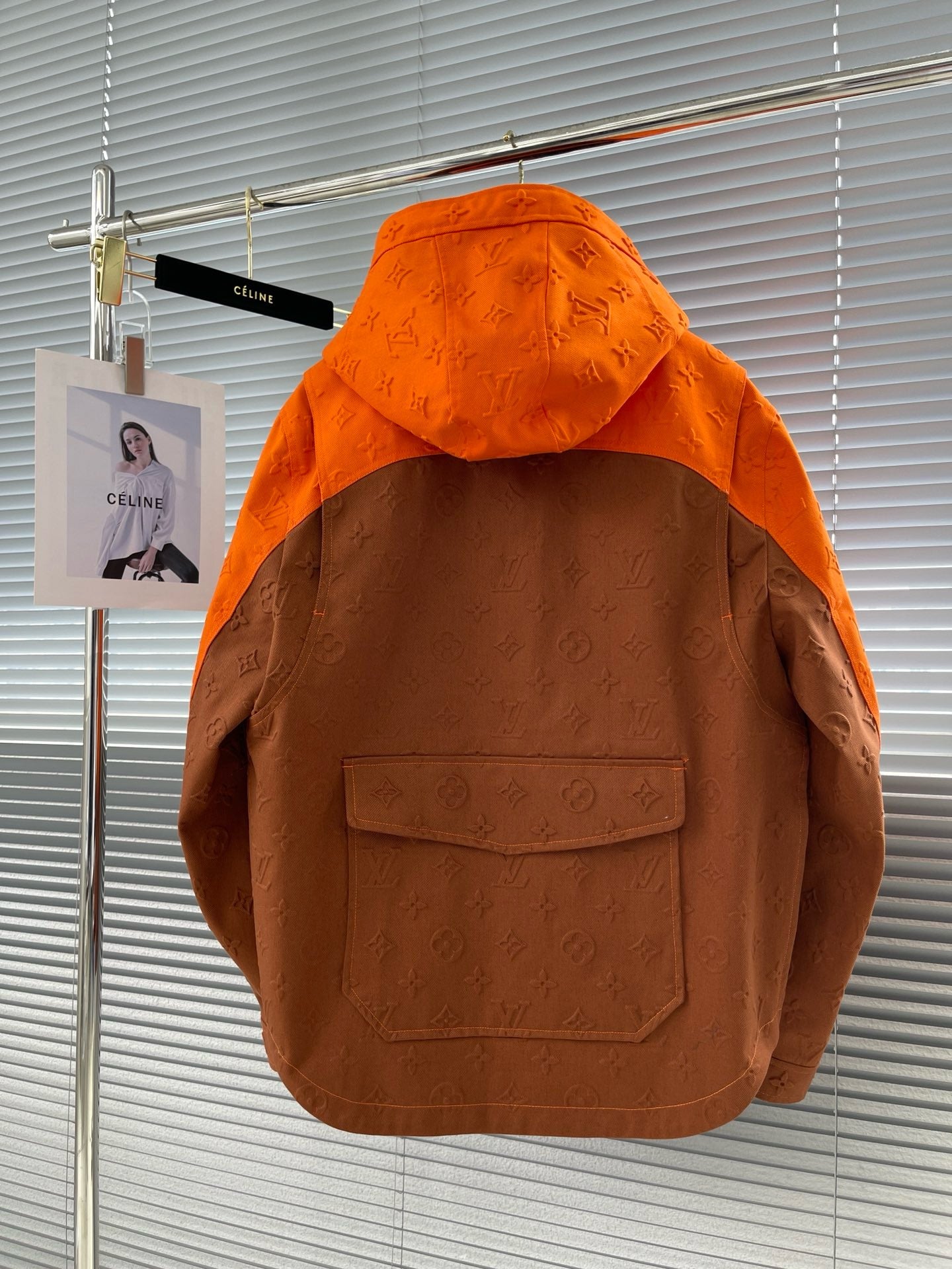 Veste en jean marron lv monogram 10/10