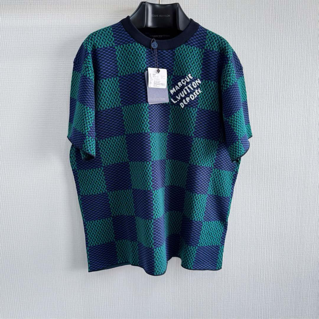 T shirt lv maille damier