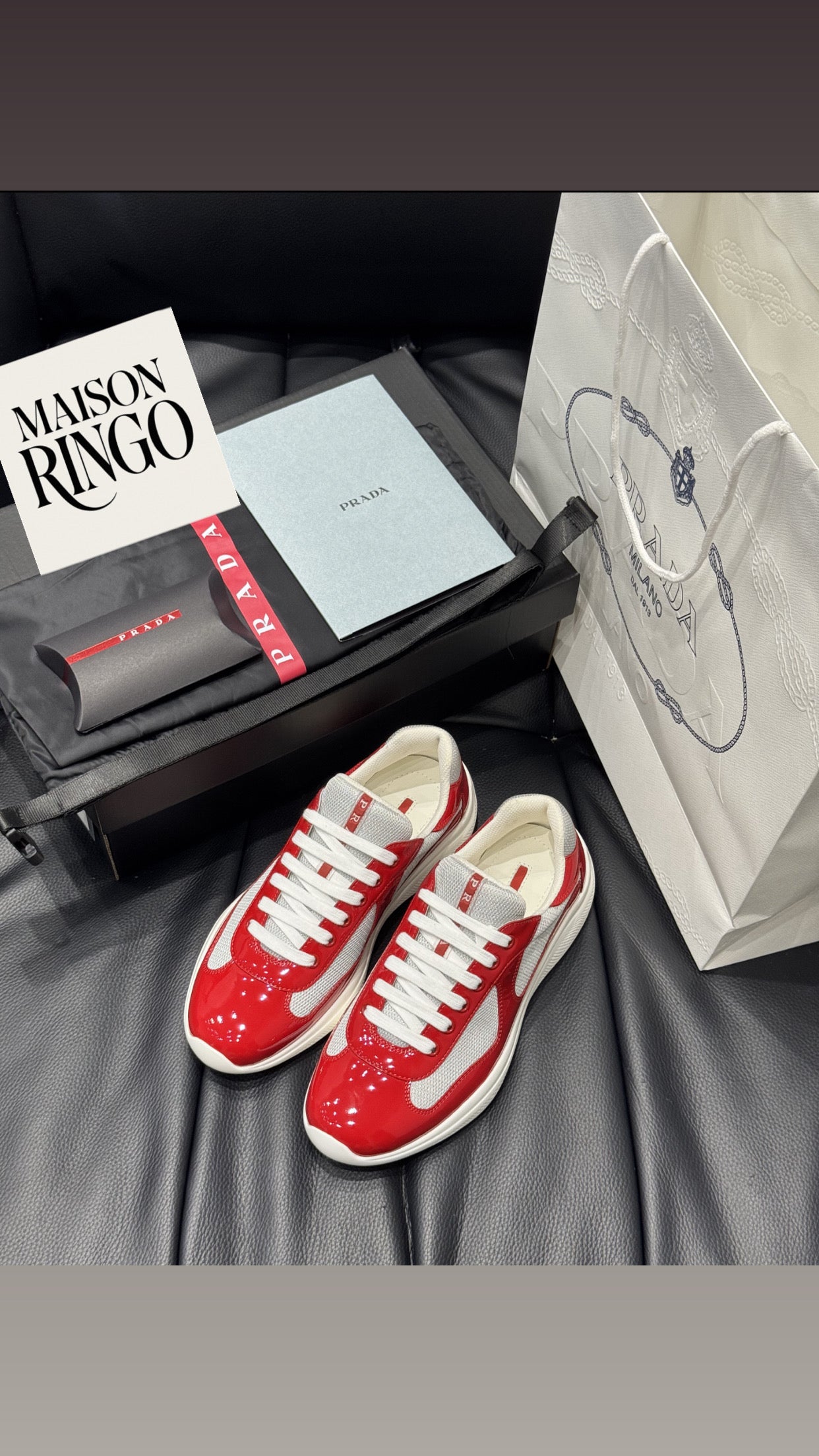 Sneakers Prd America ´ s Cup  tissu bike lisse red 10/10 V3S