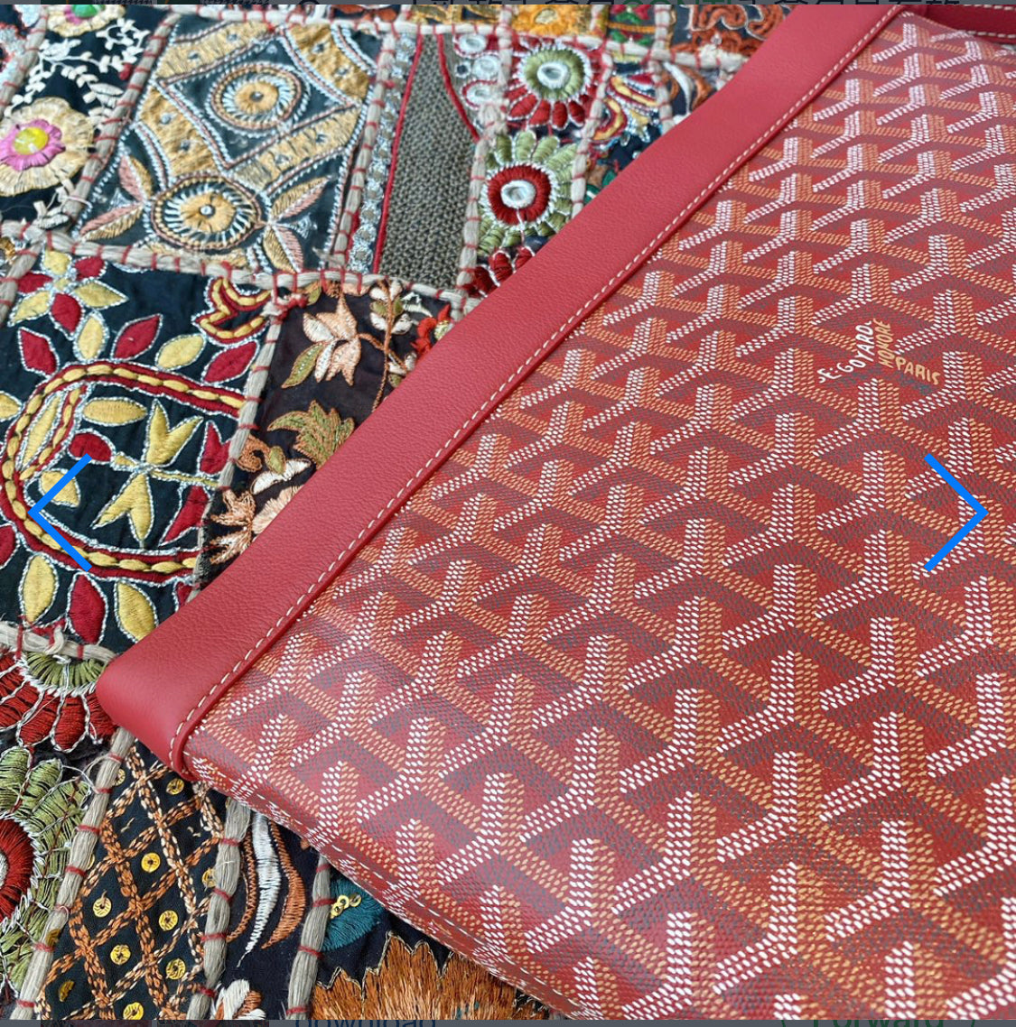 Conti red bill pouch