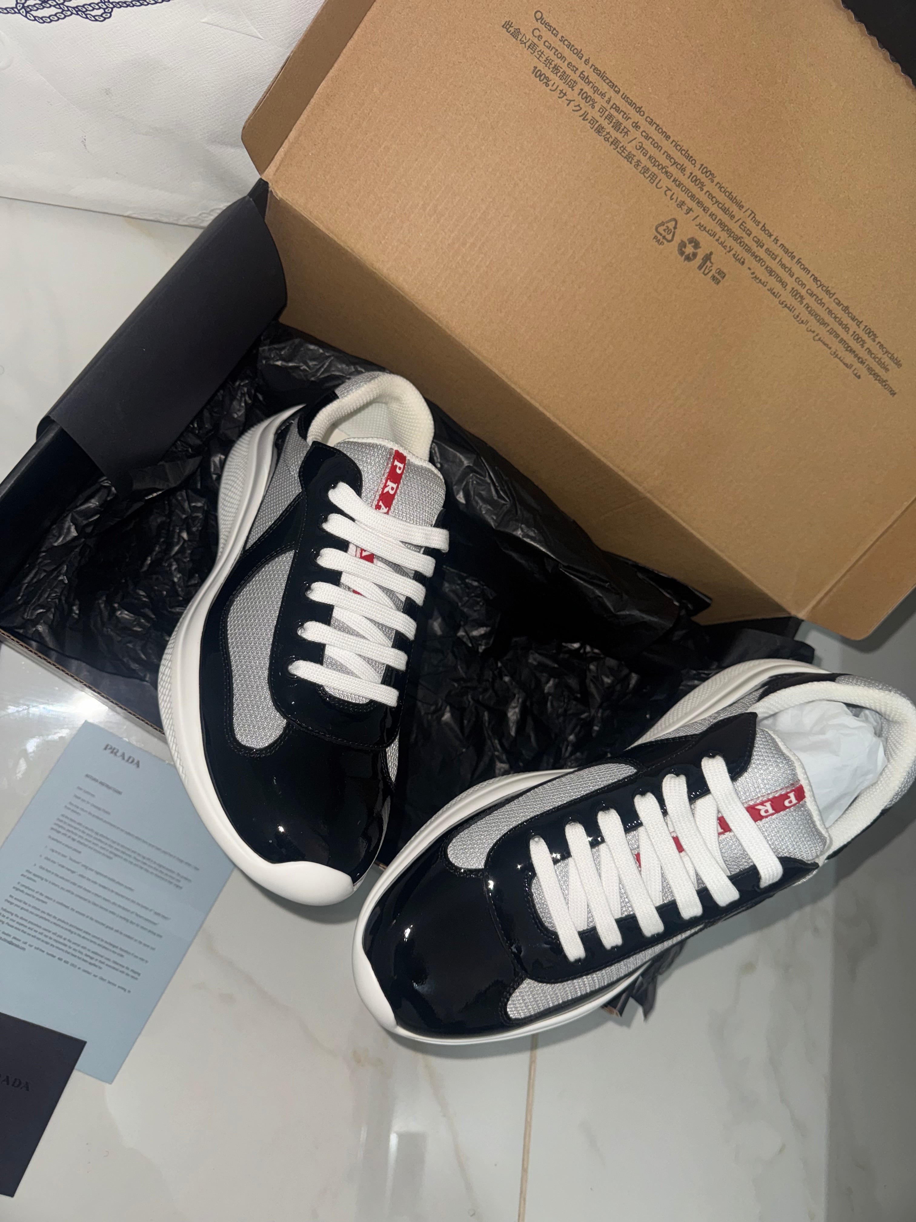 Sneakers Prd America ´ s Cup black & white 10/10